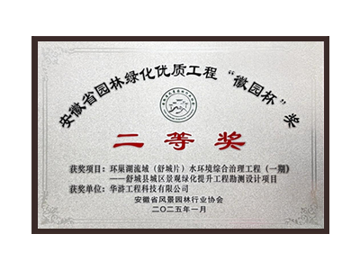 安康荣获2025“徽园杯”奖二等奖